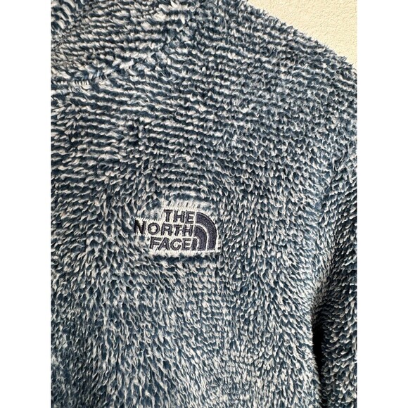 The North Face Women’s M Blue Sherpa Fleece Hoodie Pullover Soft Warm - Picture 6 of 12